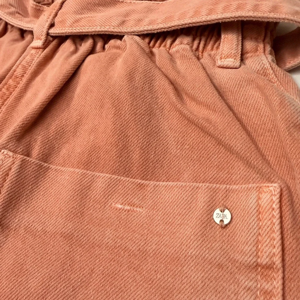 Zara High Waist Coral Shorts Size‎ 0